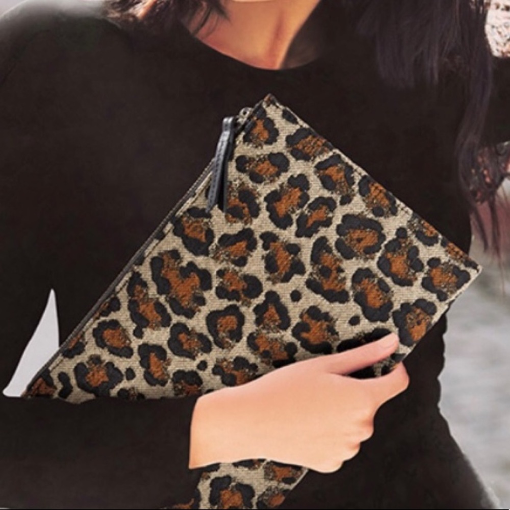 Veronica Beard Leopard Clutch
